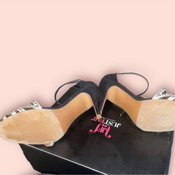 Just Fab Ladies Evening Heels with Crystals - Picture 4 of 4